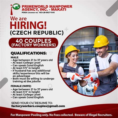 Primeworld Manpower Agency Address and Contact Number .